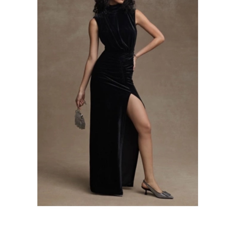 NWOT Ronny Kobo Collection Black Maxi Dress